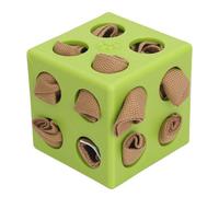 Asixxsix Juguete Rompecabezas para Perros Estimula Inteligencia Las Mascotas, Juguete Silicona Controles Ritmo Alimentación, Cubo Aliviar Estrés Mascotas Pequeñas Medianas Grandes (Green)