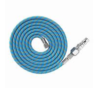 Asixxsix Kit Adaptador de Manguera de Aire Trenzada Duradera, Manguera de Nailon para Aerógrafo de 1/8 Pulg.-1/4 pulg. con Conector, 6 Pies, para de Compresor de Aire, Ideal para Entusiastas de la