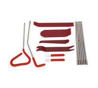 Asixxsix Kit de emergencia para auto, kit básico de seguridad de emergencia de 16 piezas con bomba de aire, bolsas, herramienta para molduras y herramientas de reparación portátiles