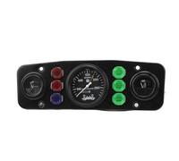 Asixxsix Kit de Medidor Triple, Medidores Automáticos 3 en 1 para Velocímetro, Nivel de Aceite, Temperatura del Agua, Kit de Medidor de Presión de Aceite con Pantalla a Color Completa para Vehículos