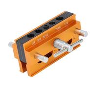 Asixxsix Kit de Plantilla de Clavija Autocentrante, Guía de Perforación de Ancho Ajustable Plantillas de Accesorios para Herramientas Eléctricas, Plantilla de Perforación para Agujeros