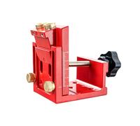 Asixxsix Kit de plantilla para agujeros ocultos, guía de perforación para agujeros ocultos, guía de rejilla de ángulo ajustable, para la fabricación de muebles y proyectos (rojo)
