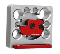 Asixxsix Kit de Plantilla para Hacer Tacos, Placa Cortadora de Tacos Ajustable de Aleación de Aluminio de 8 Orificios con Hoja de Carburo, Herramienta Auxiliar de Varilla Redonda