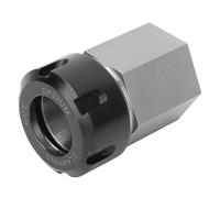 Asixxsix Mandril de Bloque de Pinza Hexagonal ER32 para Máquinas CNC, Acero para Herramientas Endurecido, Orificio Pasante para Piezas Largas, para Máquina de Grabado de Torno (#1)