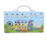 Asixxsix Máquina de Aprendizaje árabe Inglés Malayo, Juguete Educativo Interactivo con Rompecabezas Juegos Musicales Juguete Interactivo de Aprendizaje árabe para Niños Desarrollo del