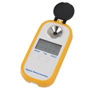 Asixxsix Medidor Brix Digital, Refractómetro Portátil de Rango 0 80% con Apagado Automático y Cubierta a Prueba de Polvo para Vino, café, Miel, Azúcar, Alcohol, Pruebas de Laboratorio