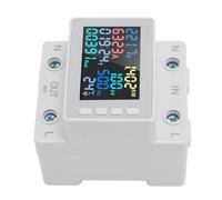 Asixxsix Medidor de Electricidad, Pantalla a Color 64A 170 a 270V 0 a 17KW Monitor de Uso de Energía con Monitor de Energía de Corriente de Voltaje para la Industria Doméstica