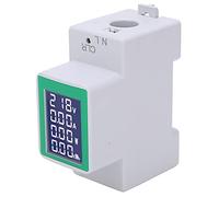Asixxsix Medidor de Energía, AC 50 a 300V 100A Wattmeter, Voltímetro de Amperímetro de Potencia Multifuncional con Pantalla Digital LCD para Uso Industrial Doméstico