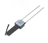 Asixxsix Medidor de humedad para heno, rango de humedad del 0 al 80%. Medidor portátil de alta precisión. Interfaz fácil de usar. Sonda digital para heno de alfalfa, pasto ovillo.