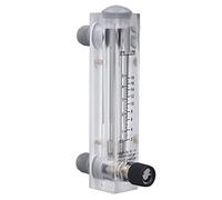 Asixxsix Medidor de Líquido, Cuerpo Acrílico Transparente, Medidor de Flujo Ajustable de 0,5-5 GPM, de Agua con Tipo de Panel, Escala Transparente para Aplicaciones de Agricultura Industrial