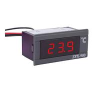 Asixxsix Medidor de Temperatura Digital, Sensor de Temperatura con Pantalla LED de Rango de -50~110 ℃, Termómetro Digital de Montaje en Panel para Refrigerador, Congelador y Vitrina (ZFX-900)