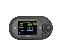 Asixxsix Metronoma Digital, Fabricante de Ritmo de Instrumentos de Música Electrónica de Ritmo con 10 Latidos y Pantalla de Pantalla de Color, Medidor de Ritmo Universal para Guitarra de (BLACK)