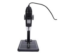 Asixxsix Microscopio Digital, Microscopio Digital Portátil con Aumento de 1600X, Portátil con Soporte Ajustable, 8 LED para Evaluación de Piedras Preciosas, Examen de Joyas, Observación de Plantas