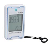 Asixxsix Mini Fotómetro Digital, 0,1-999900 Lux / 0,1-92890 FC, Medidor de Iluminancia Digital con Sensor de Temperatura, Luxómetro para Fotografía Analógica y plantas. (SK-8100)