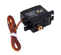 Asixxsix Mini Servo Digital, IP66 a Prueba de Agua Engranajes Metálicos Completos ABS Disipación de Calor Servo Digital 17G, Servomotor con Bocina 25T para 1/14 1/16 /18 RC Crawler Car Boat Airplane