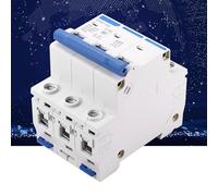 Asixxsix Miniature Circuit Breaker, 3P 400V, DZ47-63, Protección contra | Interruptor de seguridad CC, terminales apagados, carcasa ignífuga, carril DIN de 35 mm, caja combinadora solar