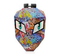 Asixxsix Mochila de Motocicletas LED LED Knight, Bolsa para Computadora Portátil de Casco de Gran Capacidad, Mochila de Cascos Dura para Viajar, Caminar, Conducir, Pantalla Programable