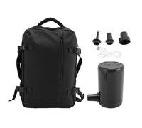 Asixxsix Mochila de vacío con Bomba, Mochila de compresión expandible con Sellado al vacío de 22 a 55 litros, Mochila Mochila de Negocios con Puerto de Carga USB,Resistente al Agua