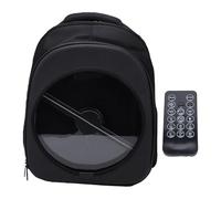 Asixxsix Mochila led del ventilador del holograma 3D, Proyector holográfico 3D 1080 x 448 con control remoto y APP, Mochila de publicidad 1250RPM Con memoria 8G para fiestas de negocios