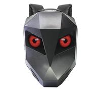 Asixxsix Mochila LED Knight, 48x48 Pantalla Programable Mochila de Motocicleta con Ojos Brillantes, Mochila Casco Rígido Gran Capacidad Resistente al Agua Altavoces Incorporados