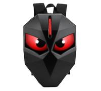 Asixxsix Mochila LED para motocicleta, bolsa para casco con pantalla LED en color de 60 x 32 píxeles programable mediante aplicación, mochila impermeable para ordenador portátil (negra)