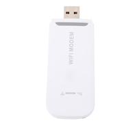 Asixxsix Módem WiFi 4G LTE, Router USB portátil con Ranura para Tarjeta SIM, Internet de Alta Velocidad de hasta 150 Mbps, Compatible con 8 Dispositivos, WiFi portátil para Viajar. (White)