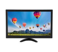 Asixxsix Monitor de 15,6 Pulgadas, Monitor de Escritorio Portátil 1920x1080 con Altavoces Samll Externa Compatible con HDMI VGA AV USB BNC (Enchufe Europeo de