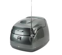 Asixxsix Motocicleta Top Case, 38L Capacidad ABS Motocicleta Colaes Caja Montaje Universal Motocicleta Caja de Almacenamiento Portador Maletero de Scooter a Prueba de Agua con Cerradura