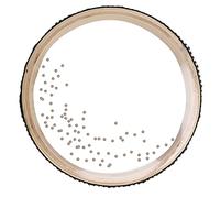 Asixxsix Ocean Drum, 6.1 Pulgadas Pequeño Tambor de Mar Portátil Wave Bead Hand Drum con Carcasa de Madera de Arce Ocean Drum Sea Sound Drum Instrumento Musical Percusión para Niños, Regalo, Hogar
