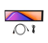 Asixxsix Pantalla de Temperatura para PC de 8.8 Pulgadas, Panel Sensor de 1920x480, Compatible con Temas dinámicos, Monitor de Temperatura de CPU de Pantalla Secundaria para computadora