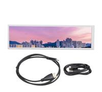Asixxsix Pantalla táctil de 8.8in, 1920x480 Capacitivo de 5 Puntos táctiles Pantalla Secundaria del Ordenador portátil, Monitor de Temperatura de la GPU de la CPU de 170 ° de visión Ancha