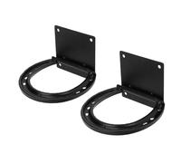 Asixxsix Paquete de 2 Anillas de Amarre para Caballos, Montaje en Pared, Anillas de Amarre de Repuesto, Anillas de Amarre para Caballos, Suministros para establos, establos, Ganado