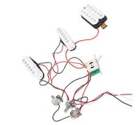 Asixxsix Pastilla de guitarra, juego de pastillas SSH con tono y volumen ajustables. Juego de pastillas para guitarra eléctrica. 1 pastilla humbucker y 2 pastillas single coil.