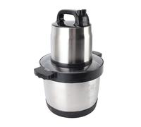 Asixxsix Picadora de Carne Eléctrica, Procesador de Alimentos de Acero Inoxidable de 1500 W 6 L con 4 Cuchillas 2 Engranajes, para Picar Carne, Verduras, Hierbas, Cebolla, Ajo, Licuadora