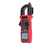 Asixxsix Pinza Amperimétrica, 400 A CA CC Corriente 600 V CA CC Voltaje True RMS Multímetro Digital, Multímetro con LCD Retroiluminado Linterna LED Detección de Voltaje sin Contacto para Industria