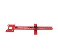 Asixxsix Plantilla de Corte Circular de Enrutador, Aleación de Aluminio, Soporte de Ranura de Fresado de Enrutador 4 en 1, Liviano, Multifuncional, Plantilla de Hardware para Gabinete con