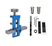 Asixxsix Plantilla de Instalación de Puerta de Gabinete, Plantilla de Montaje de Puerta de Gabinete de Aleación de Aluminio, Posicionador de Instalación de de con Broca,