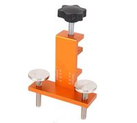 Asixxsix Plantilla de Montaje para Puerta de Gabinete, Herramienta de Instalación Ajustable de Aleación de Aluminio con Posicionador de Borde Rápido para Puertas de Gabinete sin Marco o