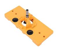 Asixxsix Plantilla de Perforación de Bisagra de 35 Mm, Herramienta de Perforación de Bisagra Oculta Ajustable con Plástico de Ingeniería, Plantilla de Oculta para Puertas