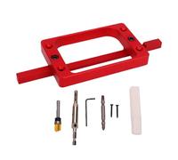 Asixxsix Plantilla para bisagras de puerta de tamaño fijo de 3-1/2", kit de plantillas compatible con bisagras de 3.5" de largo, 1/4" R, 5/8" R y de esquina cuadrada.