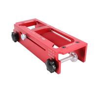 Asixxsix Plantilla para Enrutador de Bisagra de Puerta, Kit de Instalación de Bisagra de Puerta de Aleación de Aluminio Ajustable de 2,5 a 5 Pulgadas Plantilla de Embutir de con Broca Autocentrante