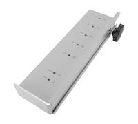 Asixxsix Plantilla para Manija de Gabinete, Herramienta de Instalación de Gabinete con Diseño de 6 Orificios de Aleación de Aluminio, Plantilla para Tirar de Cajón con Regla Extendida de 28 Cm para