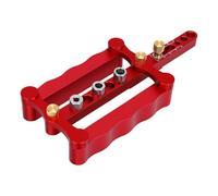 Asixxsix Plantilla para Taladro de Centrado Automático, Guía de Agujeros para Espigas de 6/8/10mm con Casquillos de Acero, para Muebles y Armarios, Grosor de Madera 20-65mm