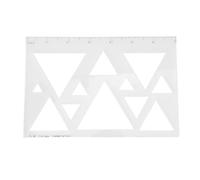 Asixxsix Plantillas de Enrutador para Carpintería, Plantillas de Incrilio Acrílico Transparente Plantilla de Enrutador, Plantilla Decorativa Herramienta de Carpintería con Escala de (Triangular 12