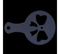 Asixxsix Plantillas de Plantilla de café 16 Patrones Diferentes de Plástico Diseño que Ahorra Espacio para Amantes del café Blanco Cantidad: 16 Piezas