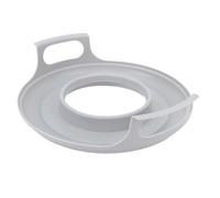 Asixxsix Plato Frío para Microondas, Bandeja de Transporte a Prueba de Derrames con Asas para Platos, Comidas para Microondas, Material Irrompible, Bordes Elevados para Atrapar Derrames,