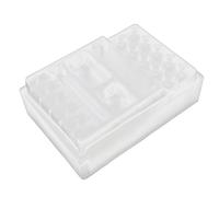 Asixxsix Portavasos para Tinta de Tatuaje, 25 Piezas de Bandejas de Plástico para Vasos de Tinta para Porta Agujas de Tatuaje y Organizador de Pigmentos, Bandeja para Tatuajes con Diseño