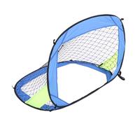 Asixxsix Portería de Fútbol, Resistente Tela Oxford, Malla de Poliéster, Portería de Fútbol Plegable Portátil para Niños, Mini de con Clavijas de Acero Inoxidable para Entrenamiento Al Aire, (Blue)