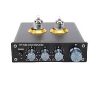 Asixxsix Preamplificador HiFi de válvulas de vacío, preamplificador audiófilo con Tonos cálidos y Naturales y Amplia Escena Sonora, para válvulas JAN5654 6J1 6J4 6J5 (Enchufe de la UE)