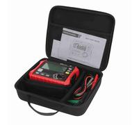 Asixxsix Probador de Resistencia de Aislamiento Digital, Probador de Bucle RCD con Pantalla LCD de Rango Automático Completo, Compacto y Duradero, Medidor de Megaohmios con Carga de Datos USB para